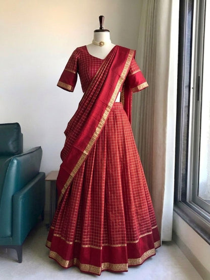 Georgette Viscose Readymade Lehenga Set – 99 AED