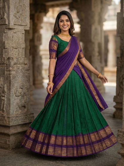 Georgette Viscose Readymade Lehenga Set – 99 AED