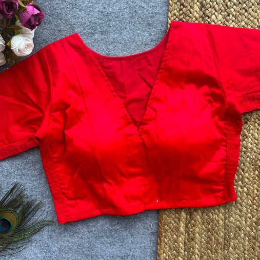 Side Elastic Stretchable Blouse – 50 AED