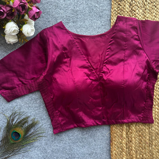 Side Elastic Stretchable Blouse – 50 AED