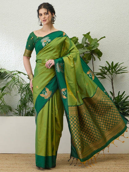 Soft Handloom Dual Tone Effect Saree – 99 AED