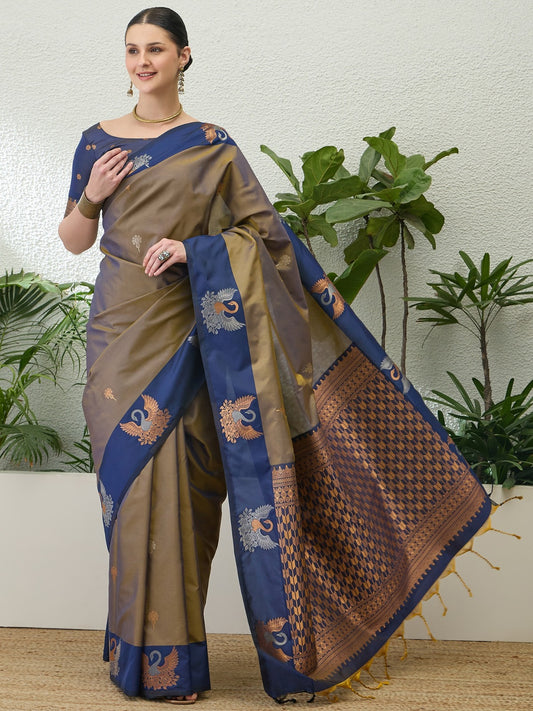 Soft Handloom Dual Tone Effect Saree – 99 AED