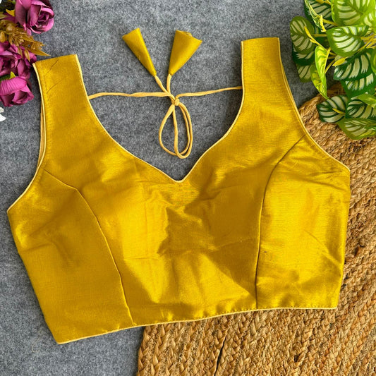 Soft South Tissue Silk Readymade Blouse – 39 AED