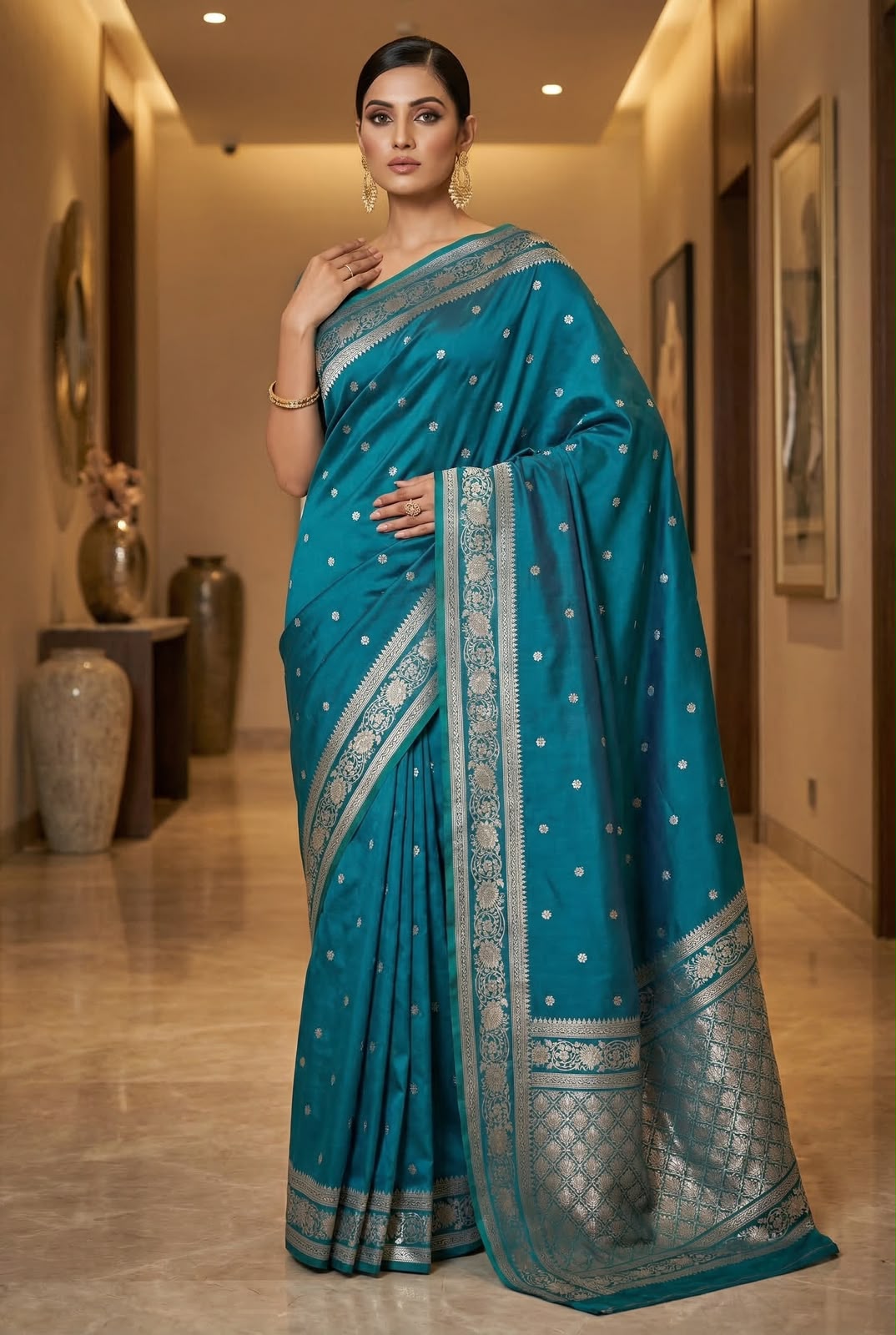 Soft Semi Silk Saree – 99 AED