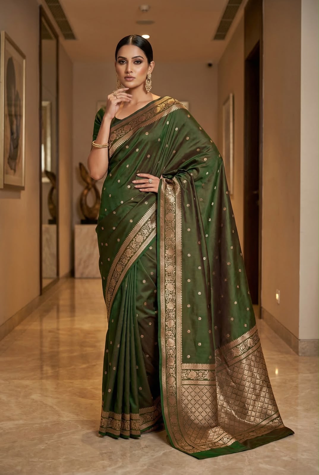 Soft Semi Silk Saree – 99 AED