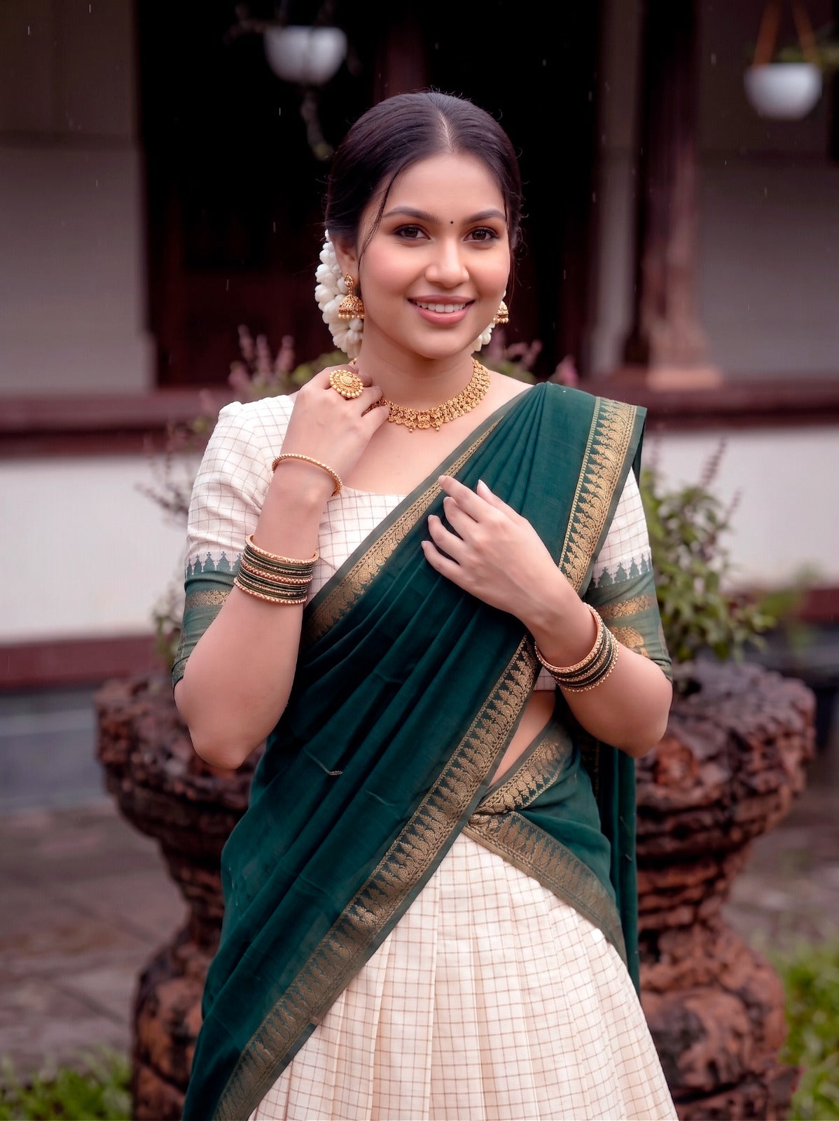 Jacquard Silk Readymade Dhavani / Half Saree Collection – 99 AED