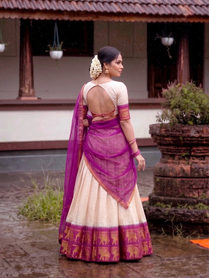 Jacquard Silk Readymade Dhavani / Half Saree Collection – 99 AED