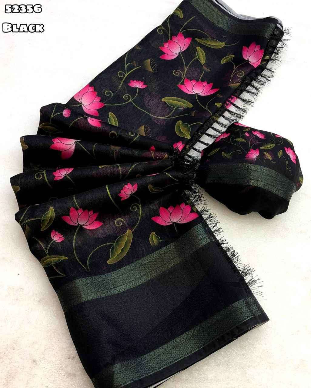 Soft Weightless Chiffon Saree with Satin Borders – 75 AED