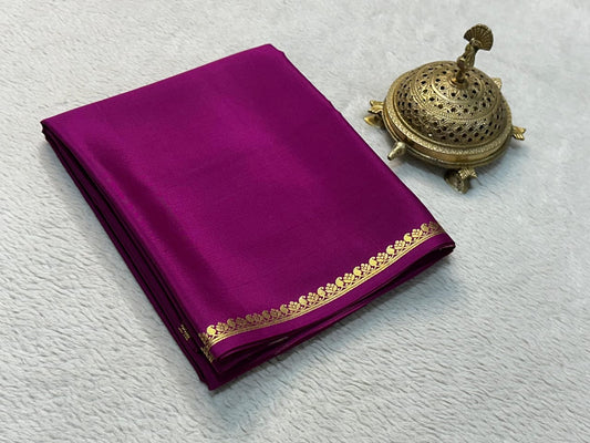 Soft Viscose Crepe Silk Saree with Golden Borders – 59 AED