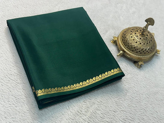 Soft Viscose Crepe Silk Saree with Golden Borders – 59 AED