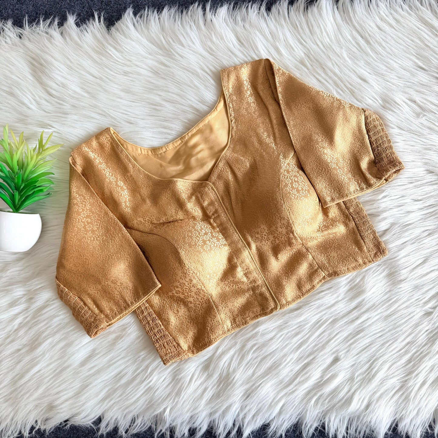 Side Elastic Stretchable Readymade Blouse – 55 AED