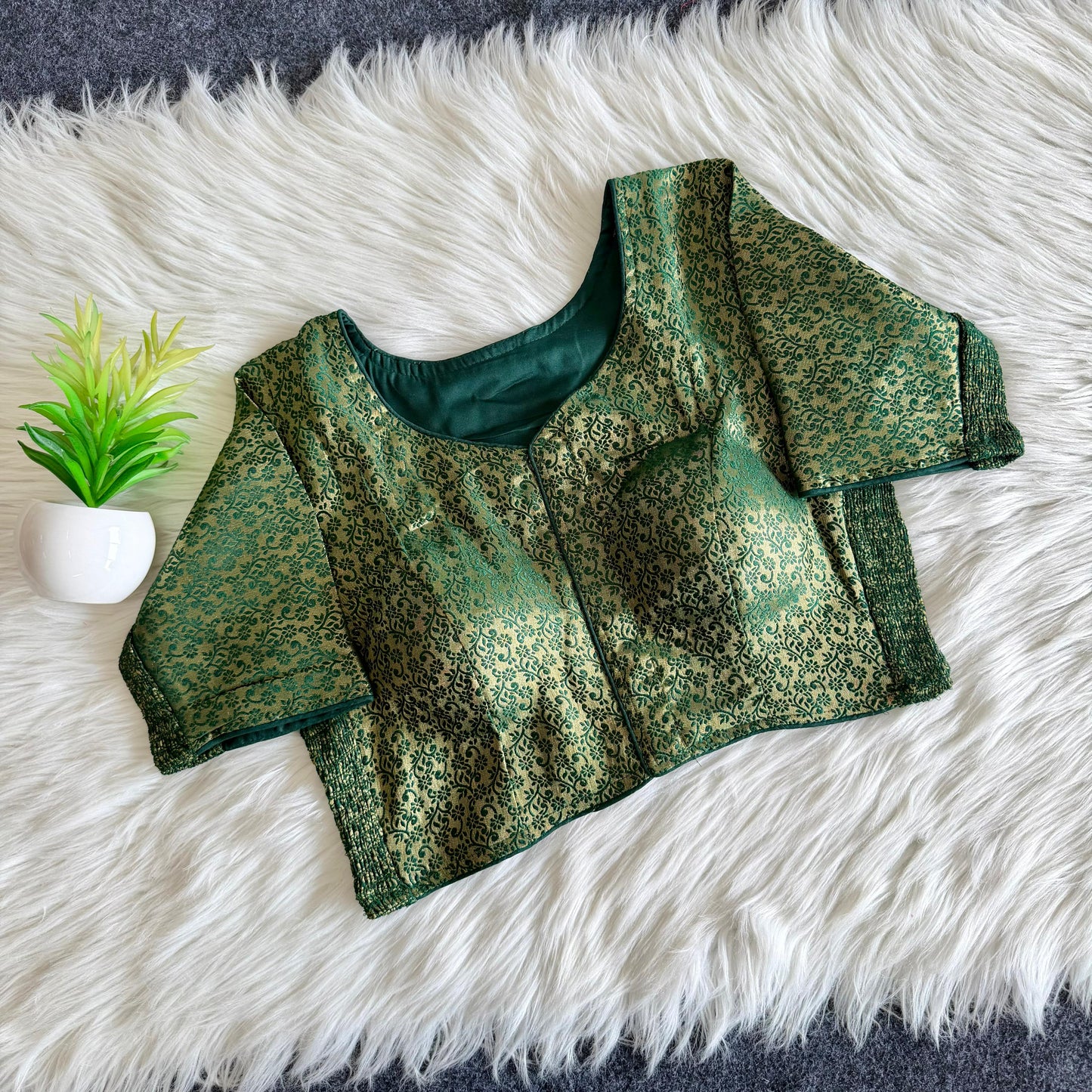 Side Elastic Stretchable Readymade Blouse – 55 AED