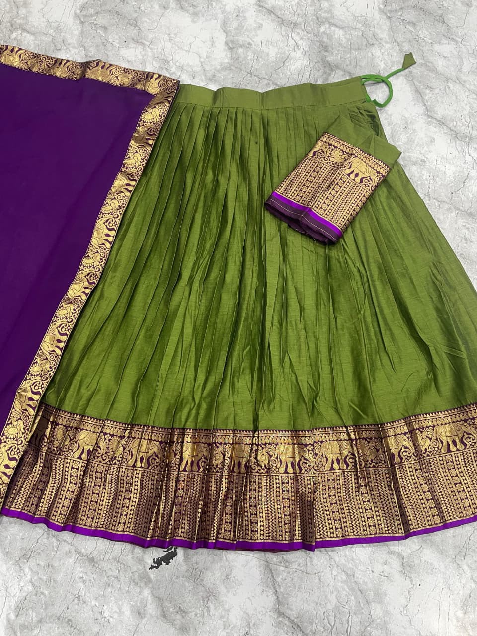 Cotton Silk Readymade Dhavani / Half Saree Collection – 99 AED