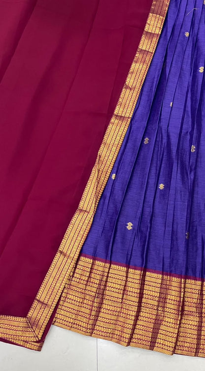 Cotton Silk Readymade Dhavani / Half Saree Collection – 99 AED