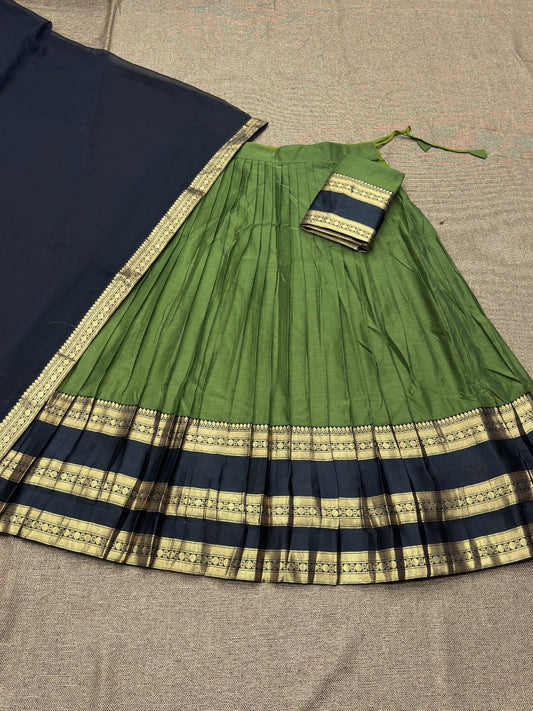 Cotton Silk Readymade Dhavani / Half Saree Collection – 99 AED