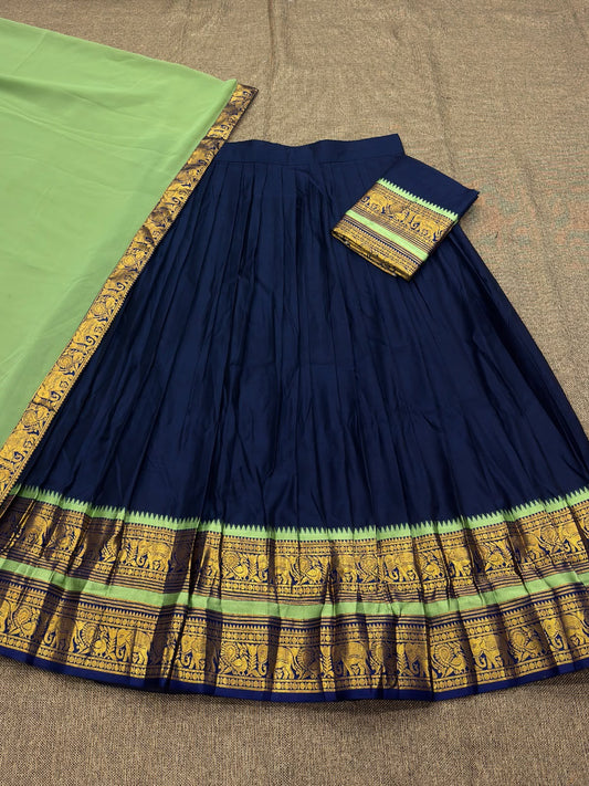 Cotton Silk Readymade Dhavani / Half Saree Collection – 99 AED