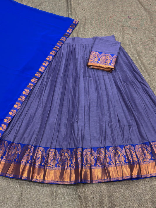 Cotton Silk Readymade Dhavani / Half Saree Collection – 99 AED