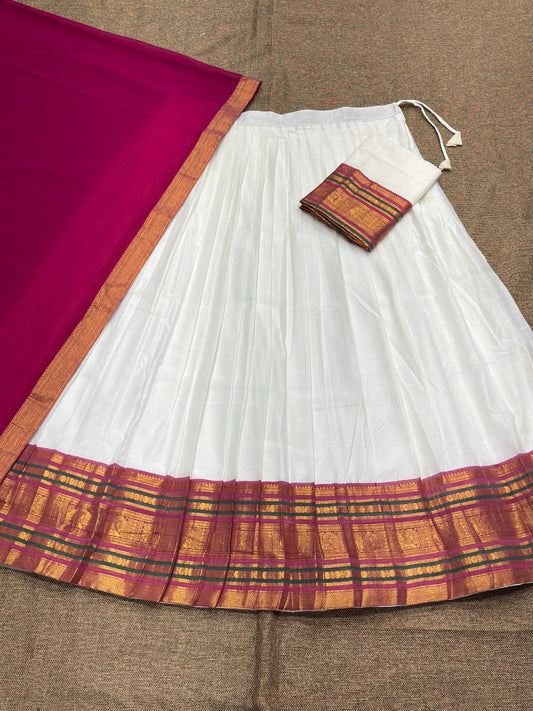 Cotton Silk Readymade Dhavani / Half Saree Collection – 99 AED