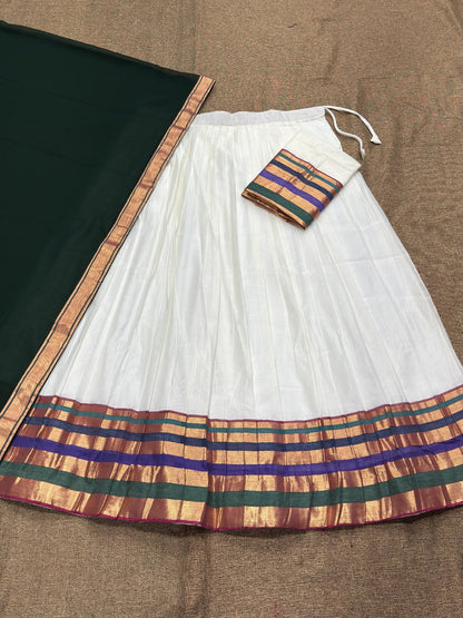 Cotton Silk Readymade Dhavani / Half Saree Collection – 99 AED