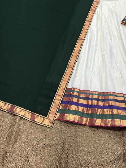 Cotton Silk Readymade Dhavani / Half Saree Collection – 99 AED