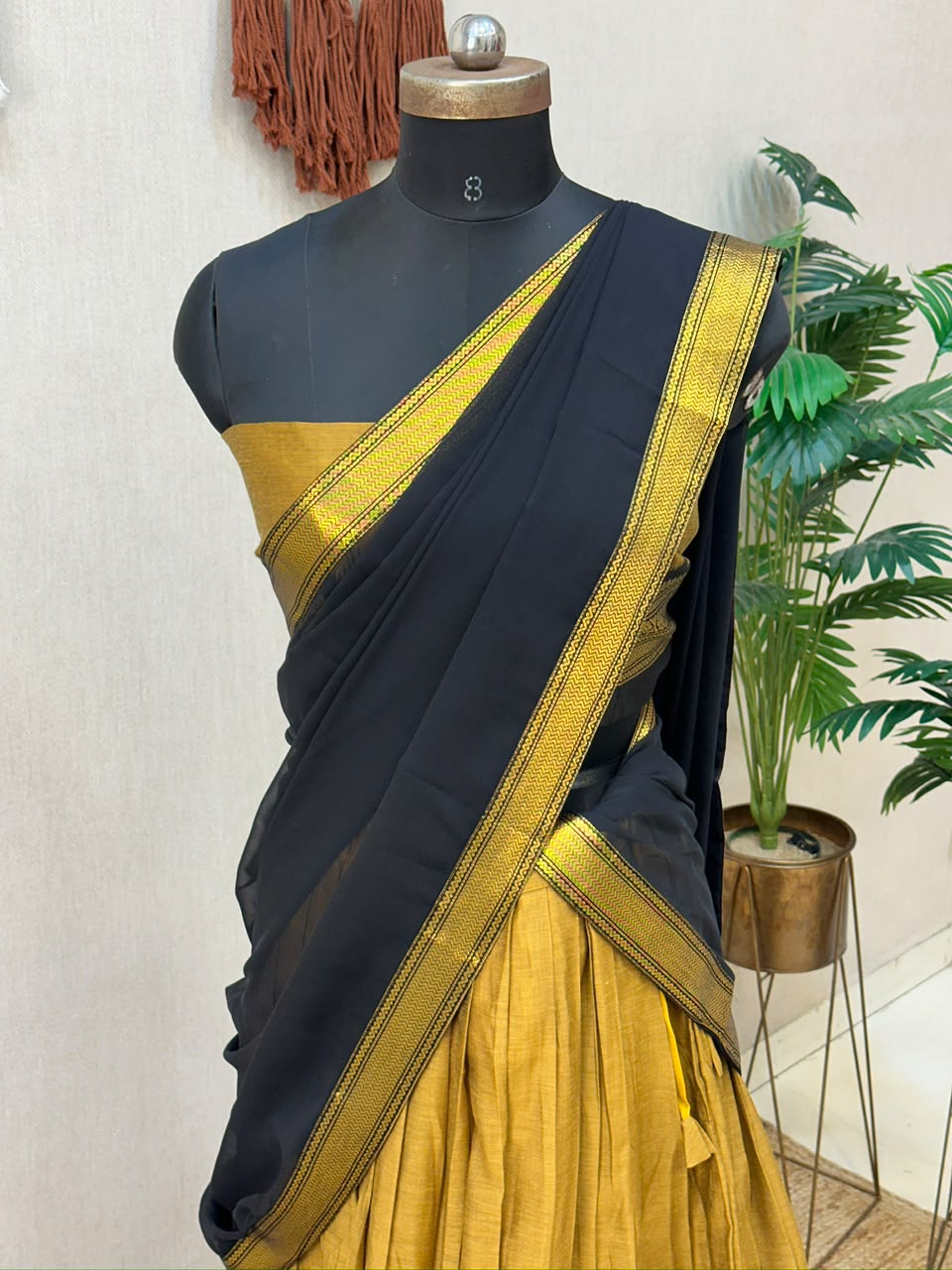 Cotton Silk Readymade Dhavani / Half Saree Collection – 99 AED