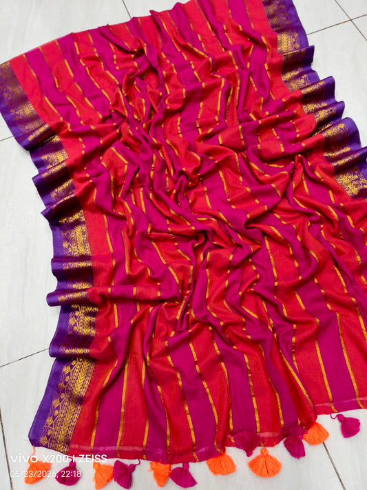 Mul Cotton Saree – 79 AED