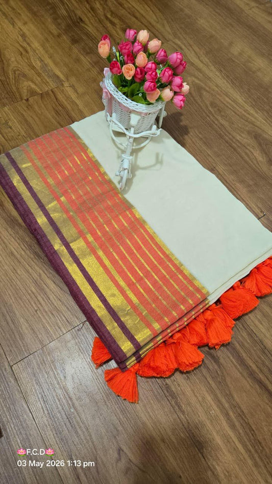 Mul Cotton Saree – 79 AED