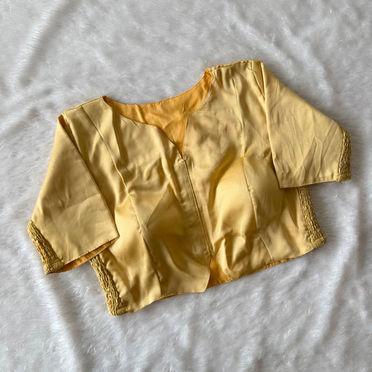 Muslin Silk Readymade Side Elastic Stretchable Blouse – 50 AED
