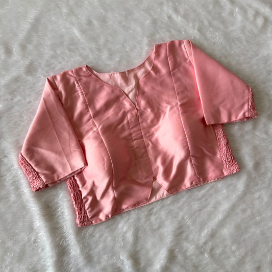 Muslin Silk Readymade Side Elastic Stretchable Blouse – 50 AED