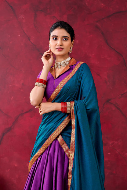 Narayanpet Cotton Silk Readymade Dhavani / Half Saree Collection – 99 AED