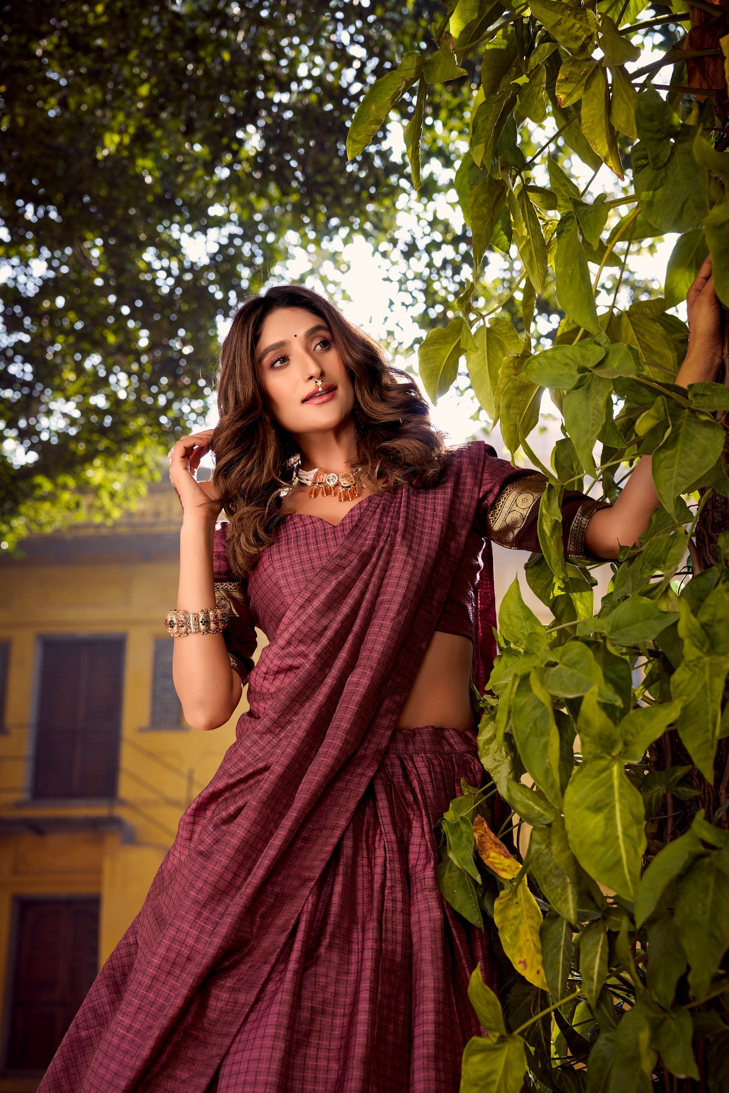 Chettinad Cotton Readymade Dhavani / Half Saree Collection – 129 AED