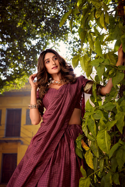 Chettinad Cotton Readymade Dhavani / Half Saree Collection – 129 AED