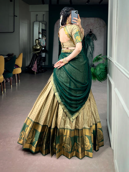 Cotton Silk Readymade Dhavani / Half Saree Collection – 110 AED