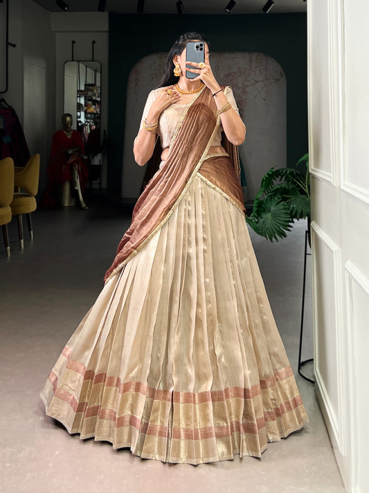 Duphion Silk Readymade Dhavani / Half Saree Collection – 115 AED