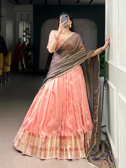 Duphion Silk Readymade Dhavani / Half Saree Collection – 115 AED