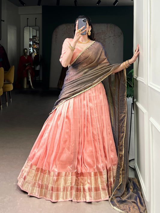 Duphion Silk Readymade Dhavani / Half Saree Collection – 115 AED