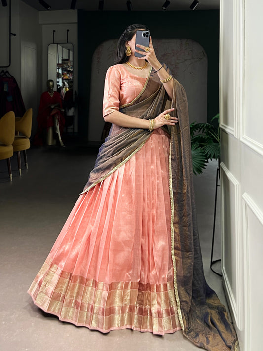 Duphion Silk Readymade Dhavani / Half Saree Collection – 115 AED