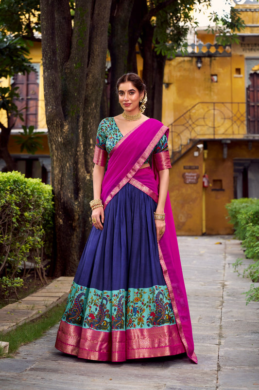 Dola Silk Readymade Dhavani / Half Saree Collection – 99 AED
