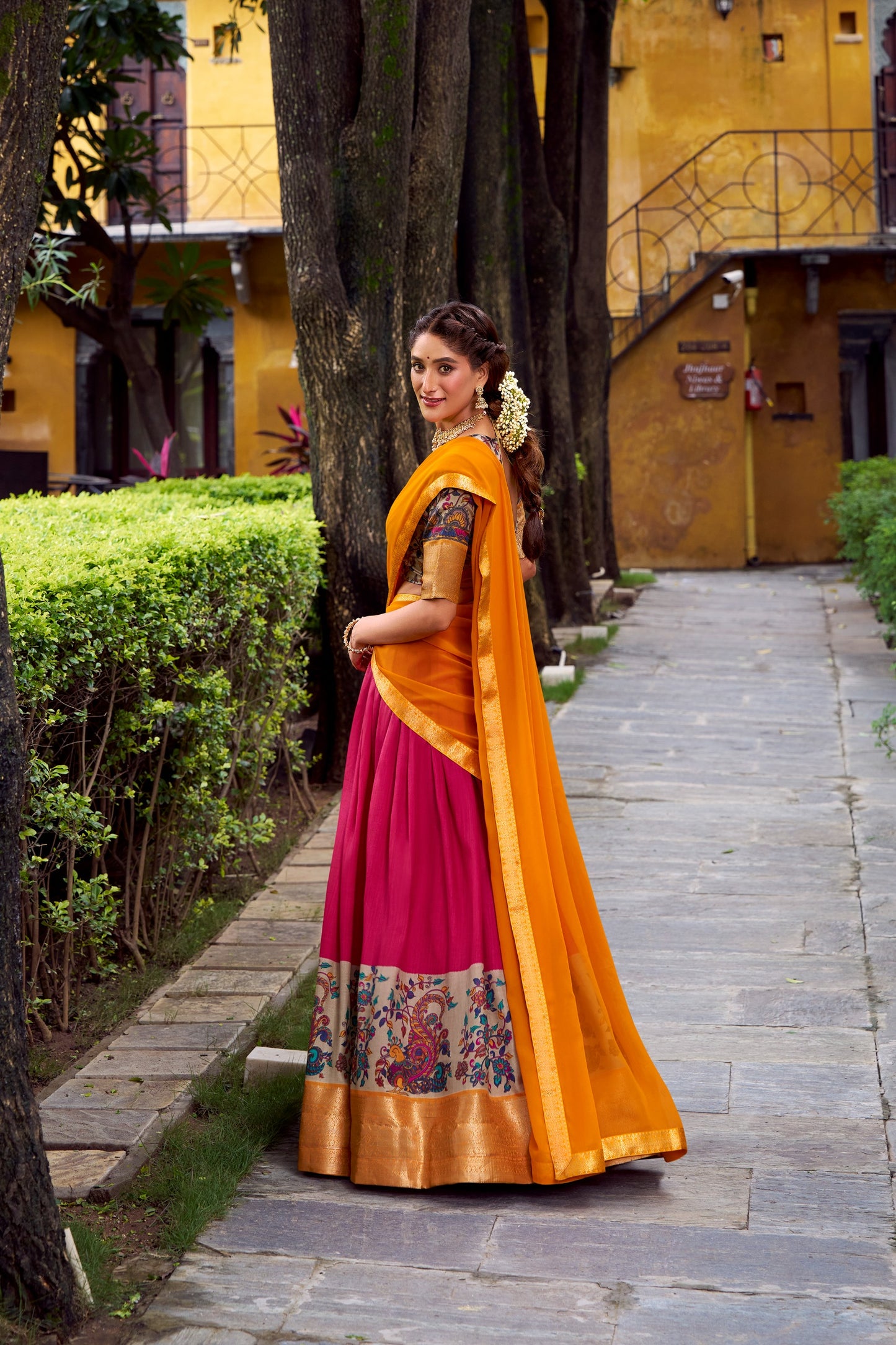 Dola Silk Readymade Dhavani / Half Saree Collection – 99 AED
