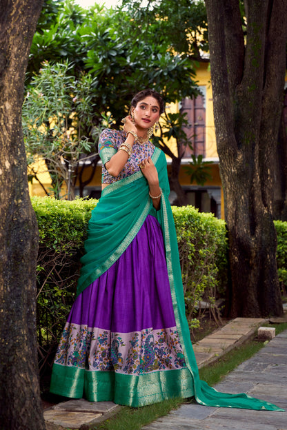 Dola Silk Readymade Dhavani / Half Saree Collection – 99 AED