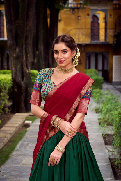 Dola Silk Readymade Dhavani / Half Saree Collection – 99 AED