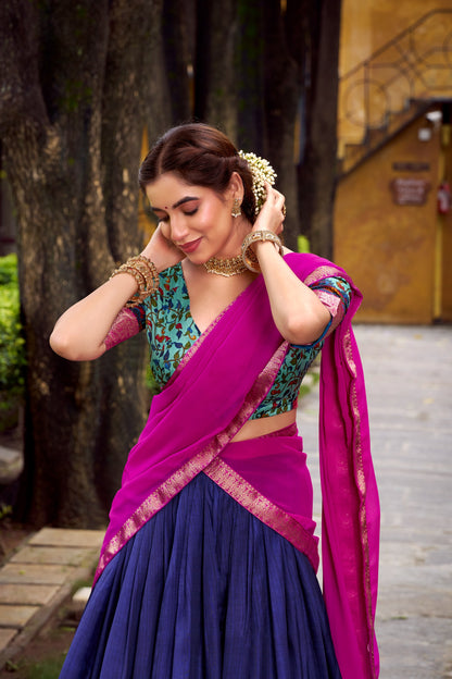 Dola Silk Readymade Dhavani / Half Saree Collection – 99 AED