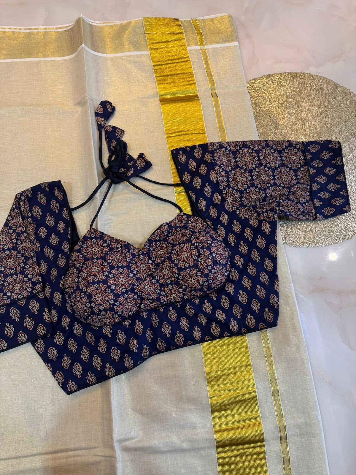 Madhubala Readymade Halter Neck Blouse – 50 AED
