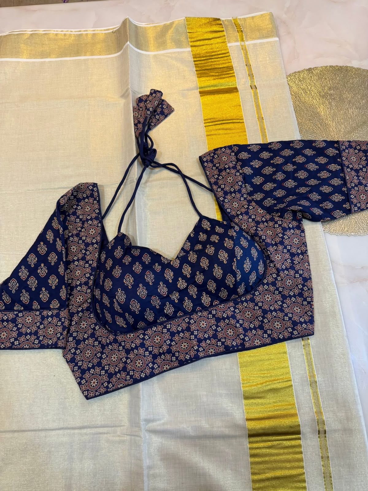 Madhubala Readymade Halter Neck Blouse – 50 AED