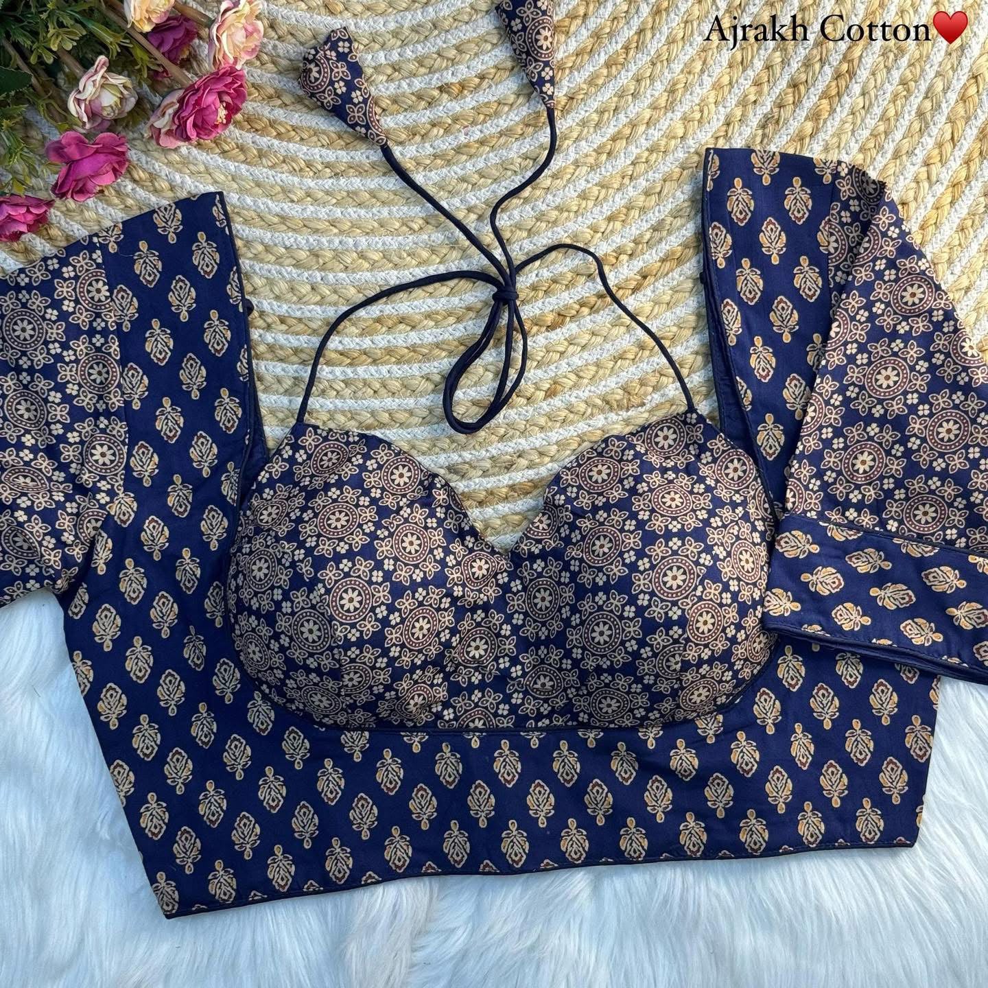 Madhubala Readymade Halter Neck Blouse – 50 AED