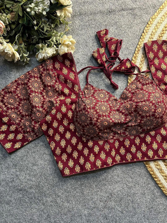 Madhubala Readymade Halter Neck Blouse – 50 AED