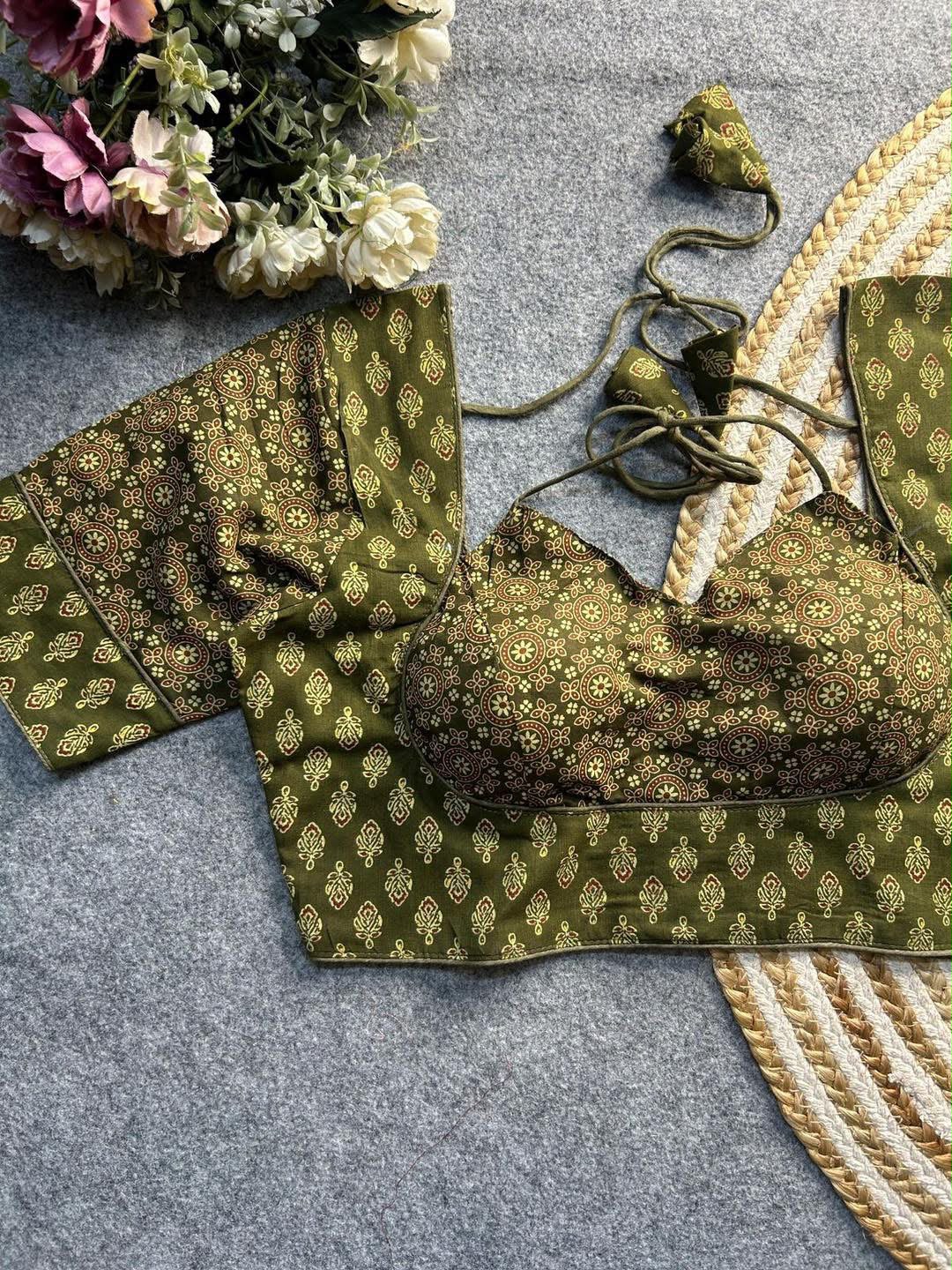 Madhubala Readymade Halter Neck Blouse – 50 AED