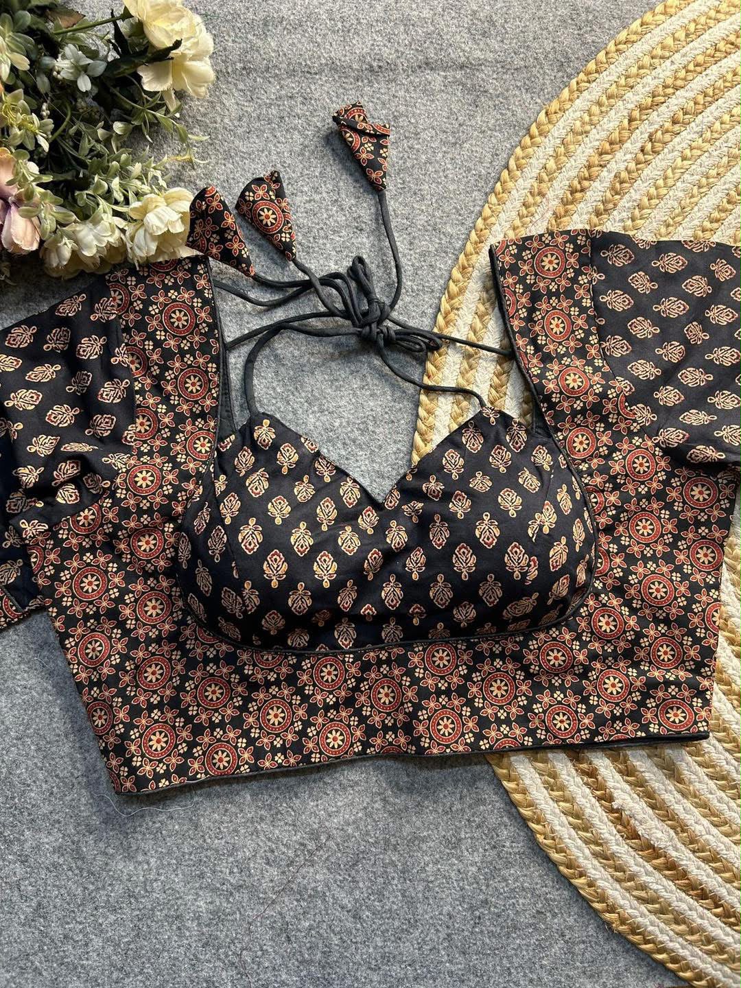Madhubala Readymade Halter Neck Blouse – 50 AED
