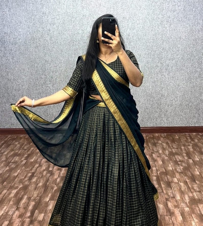 Viscose Readymade Dhavani / Half Saree Collection – 115 AED