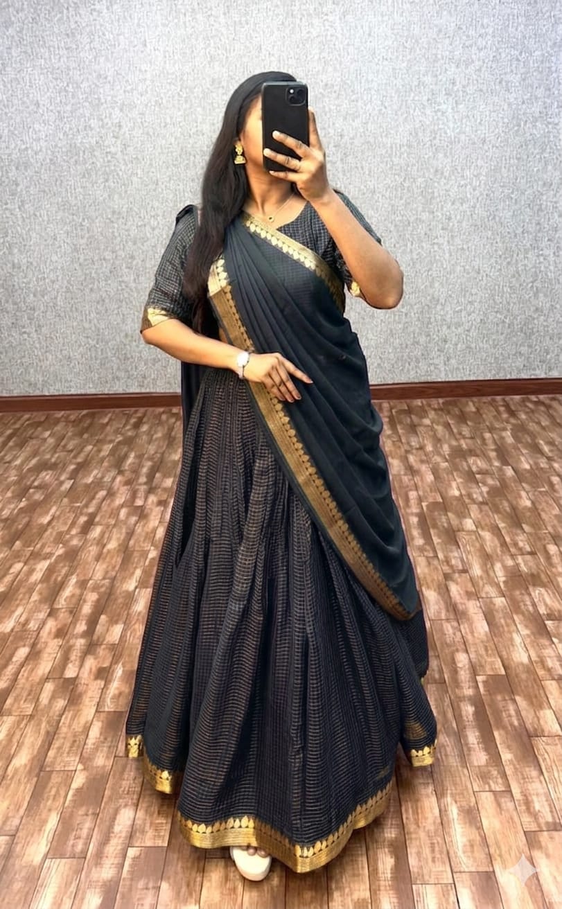 Viscose Readymade Dhavani / Half Saree Collection – 115 AED